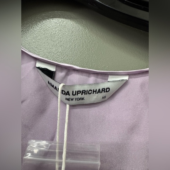 NWT AMANDA UPRICHARD Johanna Mini Silk Dress in Lavender size XSMALL - Picture 8 of 11